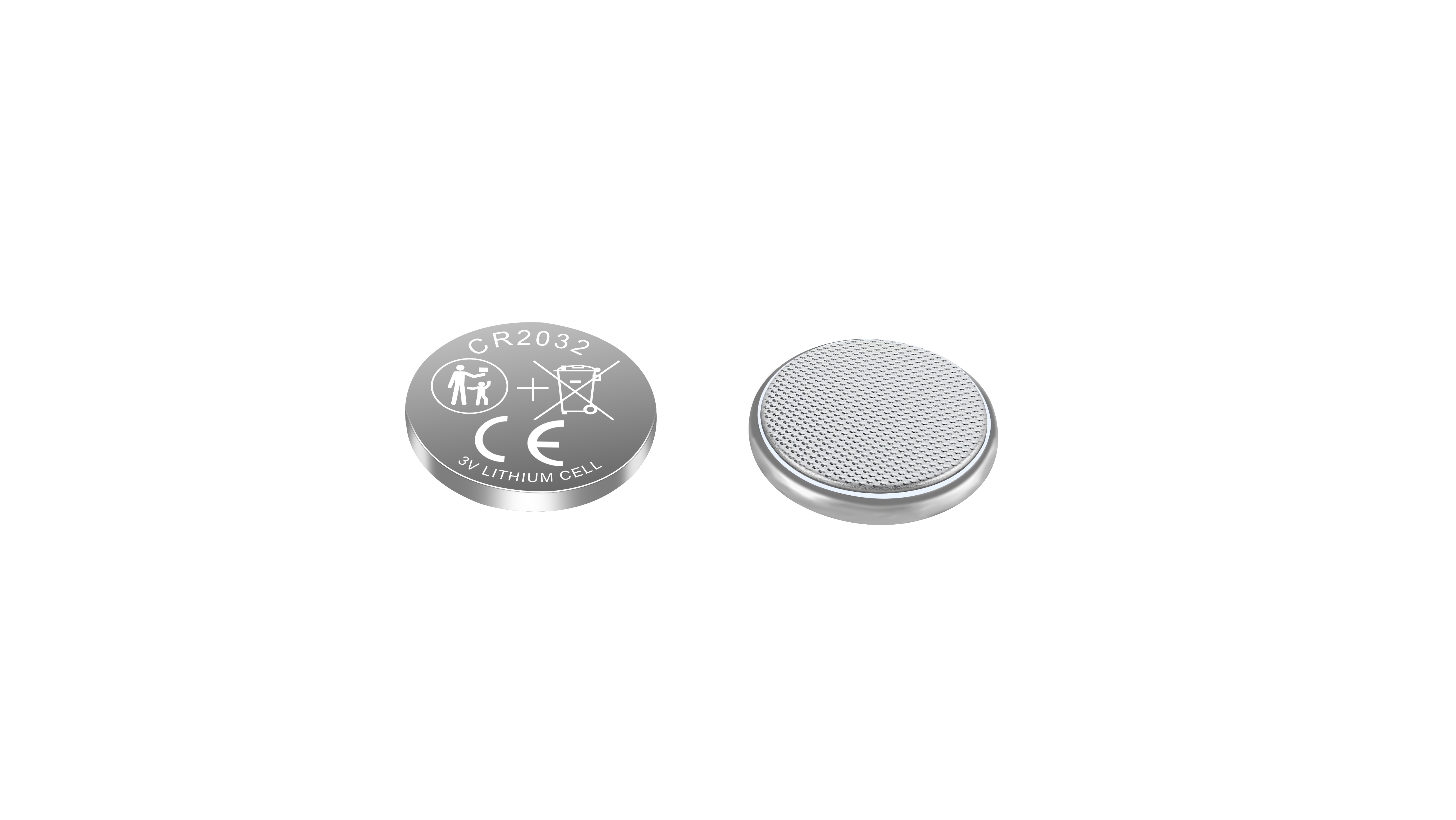 CR2032 High Quality Coin Cell With CE, ROHS, REACH, IEC60086, UL1642 EU2023/1542